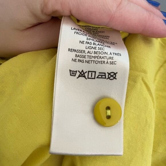 NWT Anthropologie Flared Lace Pants Size 2 Lined Green Yellow - Picture 13 of 13